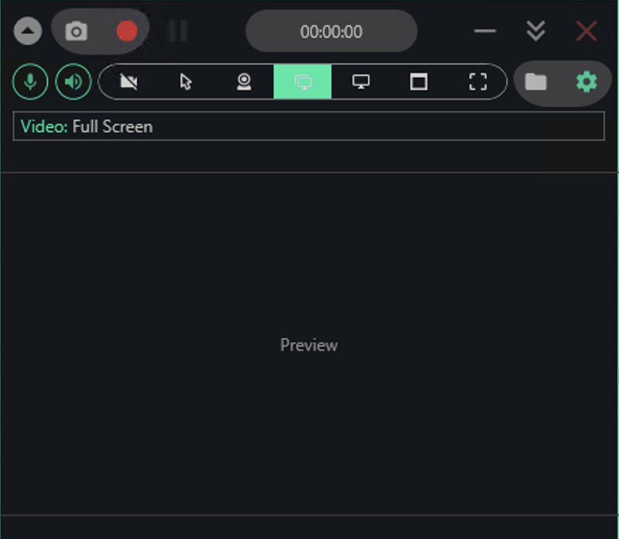 Laptop Screen Recorder window